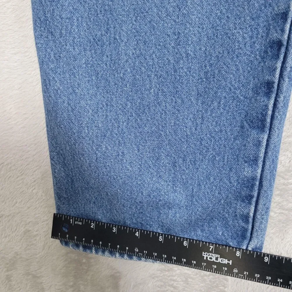 Wrangler Rugged Wear Jeans Mens 44x30 Blue Wash Straight Denim Cotton 39802PW